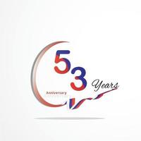 anniversary celebration logotype green and red colored. seventy eight years birthday logo on white background. vector