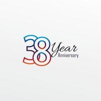 years anniversary celebration blue Colors Comical Design logotype. anniversary logo isolated on White background vector