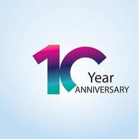 Year Anniversary Logo Vector Template Design Illustration