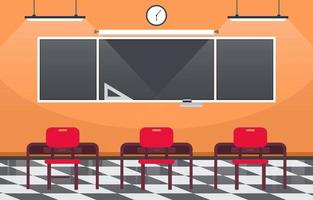 Empty Classroom in High School Illustration vector