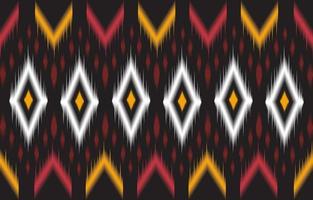 Abstract black and red geometric native pattern seamless vector. vector