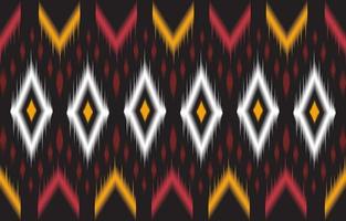 Abstract black and red geometric native pattern seamless vector. vector