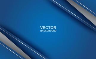 Abstract. blue - silver gradient geometric overlap shape background. vector. vector