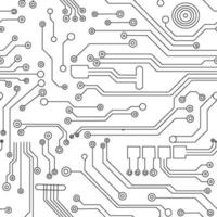 Abstract futuristic circuit board vector pattern Illustration