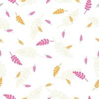 Tropical leaves, jungle leaves seamless vector floral pattern. Ideal for textile.