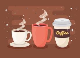 poster of coffee cups