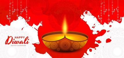 Creative Illuminated Lit Lamp  abstract diwali background vector