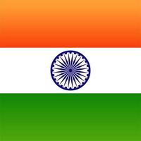 Abstract color background Indian flag design vector