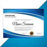 Beautiful certificate template vector