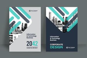 City Background Business Book Cover Design Template vector