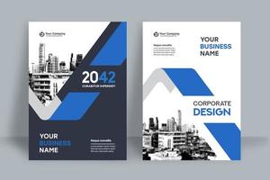 City Background Business Book Cover Design Template vector