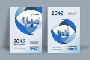 City Background Business Book Cover Design Template vector