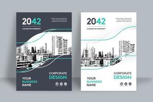 City Background Business Book Cover Design Template vector