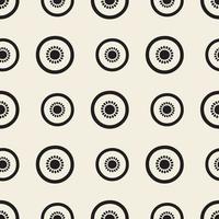 seamless monochrome slice of kiwi fruit pattern background vector