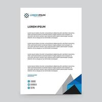 Letterhead Design Template vector