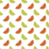 seamless colourful slice of fruit pattern background vector