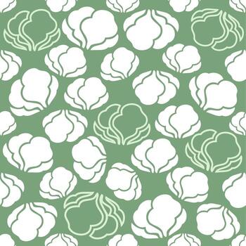seamless vegetable pattern background vector