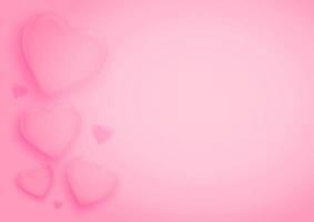 Valentine's day background with hearts. Vector illustration. Wallpaper, flyers, invitation, posters, brochure, banners.