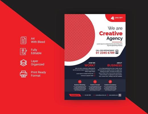 Corporate business modern flyer template