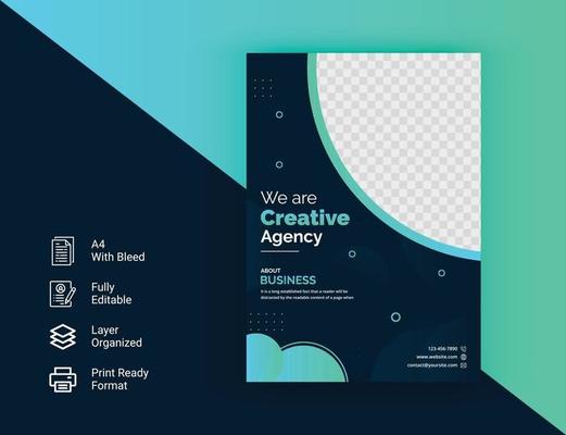 Corporate business modern flyer template