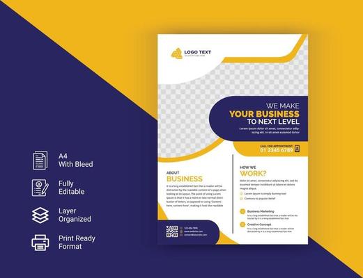 Corporate business modern flyer template