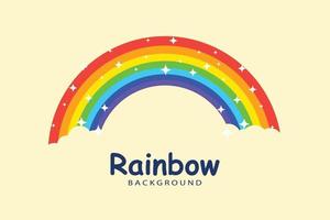 rainbow background template vector