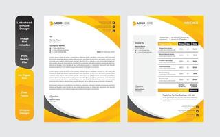 Creative Abstract letterhead Design template vector