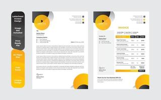 Modern company letterhead Template set vector