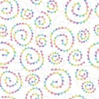 seamless decoration pattern background with multicolour heart line vector
