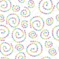 seamless decoration pattern background with multicolour heart line vector