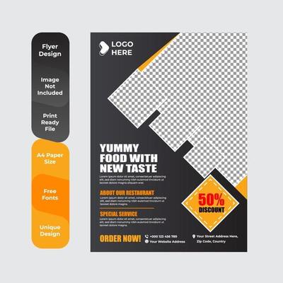 Healthy Meal, Restaurant menu template