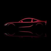 Auto Sports Vehicle Silhouette Stock Illustration - Download Image