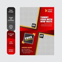 Restaurant cafe menu template vector