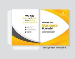 Presentation Folder Design Template vector