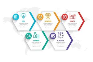 business infographic element template, step process template vector