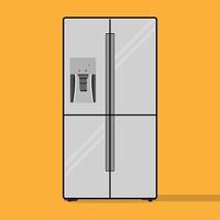 Refrigerador vectorial, perfecto para proyectos de diseño. vector