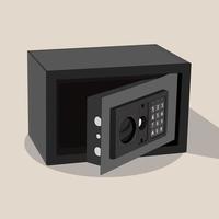 Caja de seguridad vectorial, perfecta para proyectos de diseño. vector