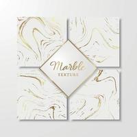 Plantillas de diseño de mármol dorado para invitación, guardar la fecha, tarjetas, carteles, folletos, etc. Fondo de mármol abstracto. vector