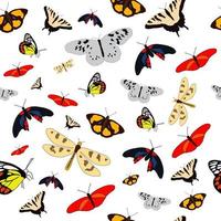 butterfly seamless pattern, perfect for background or kid's room wallpaper vector