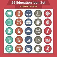 conjunto de iconos de educación vector