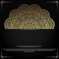 Fondo de mandala ornamental de lujo con estilo de patrón oriental islámico árabe vector premium