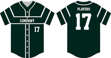 Baseball t-shirt mock up Front and back vector