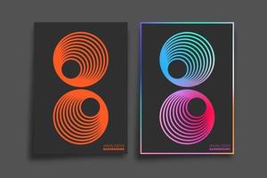 Gradient and minimal line design for background, wallpaper, flyer, poster, brochure cover, typography, or other printing products. Vector illustration