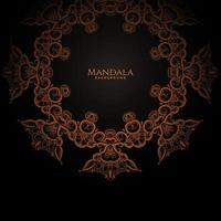 Luxury mandala gold color with stylish background vector