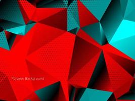 Decorative geometric triangle polygon abstract background vector