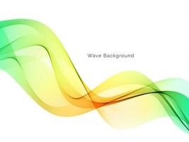 colorful dynamic wave style background design vector