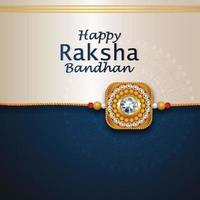 Rakhi design for Happy Raksha Bandhan vector