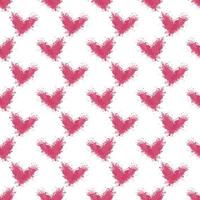 seamless pink heart shape from spray pattern background vector