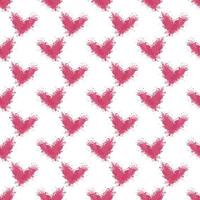 seamless pink heart shape from spray pattern background vector