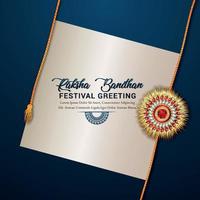 Rakhi design for Happy Raksha Bandhan background vector